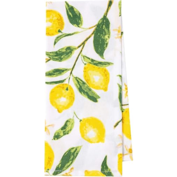 KAF Home Lemons Kitchen Towel Set - 4 Cotton Towels