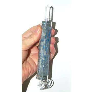 Healing Crystals India Large Beautiful Ornate Lapis Lazuli Merkabah Merkaba Healing Chakra Wand