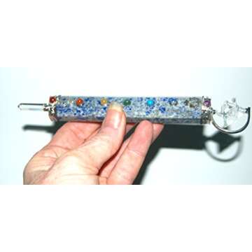 Healing Crystals India Large Beautiful Ornate Lapis Lazuli Merkabah Merkaba Healing Chakra Wand