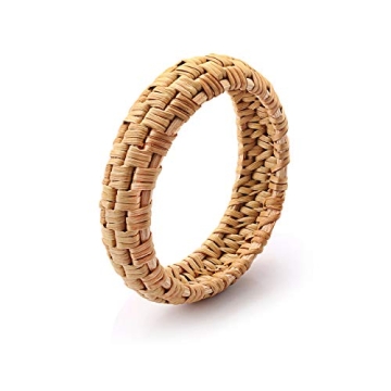 Handmade Rattan Bracelet for Women - Chic & Lightweight