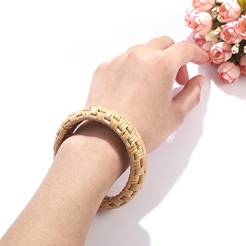 Handmade Rattan Bracelet for Women - Chic & Lightweight
