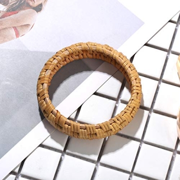 Handmade Rattan Bracelet for Women - Chic & Lightweight