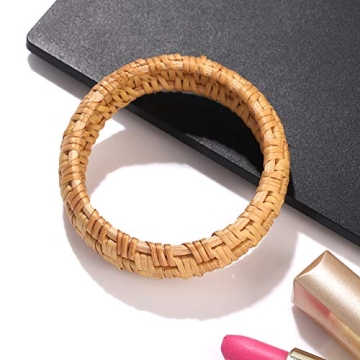 Handmade Rattan Bracelet for Women - Chic & Lightweight