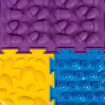 Rainbow Set of Sensory Mat Massage Game Mats for Kids Orthopedic Massage Puzzle Floor mats