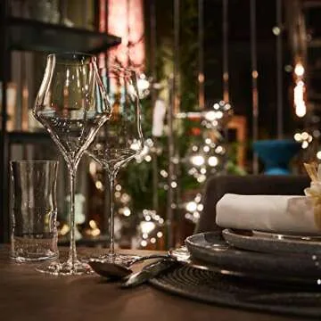 Josephinenhütte - JOSEPHINE No 4 - Champagne - Champagne glasses - purely handmade - Set of 2