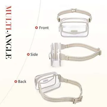 ECOSUSI Clear Fanny Pack for Concerts and Festivals