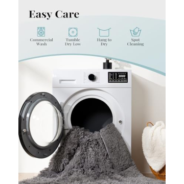 Topblan Faux Fur 15 lbs Weighted Blanket for Comfort