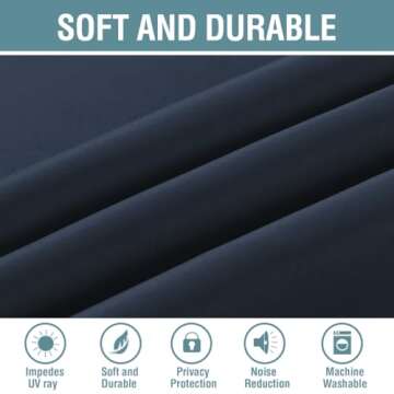 H.VERSAILTEX Ultra Soft Blackout Curtains - 52W by 84L