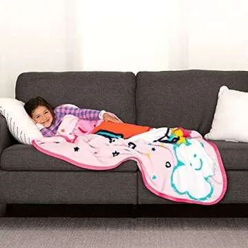 Peppa Pig Kids Bedding Super Soft Micro Raschel Throw, 46 in x 60 in, By Franco, Prints May Vary