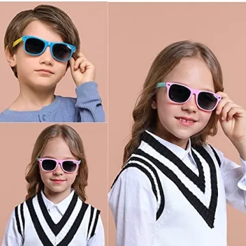 DYLB Kids Polarized Sunglasses 3 Pack for Ages 3-8