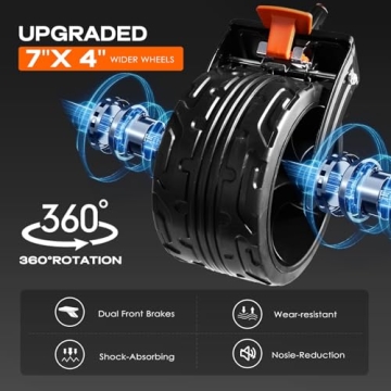 Navatiee Heavy Duty Folding Wagon with Big Wheels for Outdoors