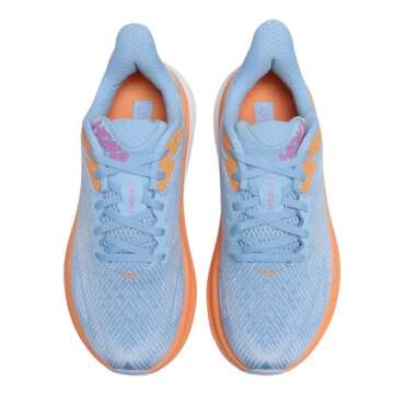 HOKA ONE ONE Women's Clifton 9 Textile Airy Blue Ice Water Trainers - Comfort Meets Style