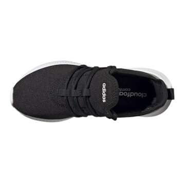 adidas Women's Puremotion Adapt 2.0 Running Shoe, Black/Black/White, 8.5