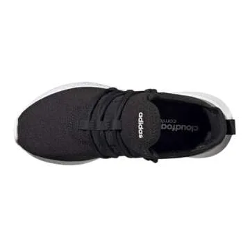 adidas Women's Puremotion Adapt 2.0 Running Shoe, Black/Black/White, 8.5