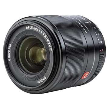 VILTROX AF 23mm F1.4 XF Lens for Fuji X-Mount,Auto Focus Wide Angle APS-C Prime Lens for Fujifilm X Mount Camera X-T4 X-T3 X-T2 X-T30 X-T20 X-PRO2 X-H1 X-E4 X-S10