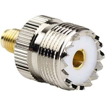 DHT Electronics 2pcs RF coaxial Coax Adapter SMA Female to UHF Female SO-239 SO239