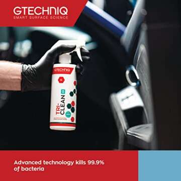 Gtechniq - I2 Tri-Clean - All-Surface Automotive Interior Odor Absorber; Ensure Surfaces Remain Fresh; Remove Dirt Attracting Residues; Safe on Leather, Dash, Carpets, Upholstery (500 milliliters)
