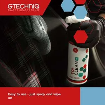 Gtechniq - I2 Tri-Clean - All-Surface Automotive Interior Odor Absorber; Ensure Surfaces Remain Fresh; Remove Dirt Attracting Residues; Safe on Leather, Dash, Carpets, Upholstery (500 milliliters)