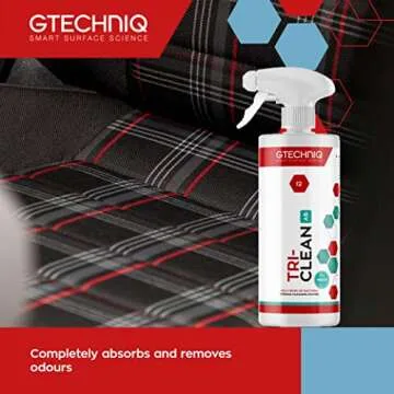 Gtechniq - I2 Tri-Clean - All-Surface Automotive Interior Odor Absorber; Ensure Surfaces Remain Fresh; Remove Dirt Attracting Residues; Safe on Leather, Dash, Carpets, Upholstery (500 milliliters)