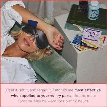 Fleur Marche Everything, Plz Botanical Patch Variety Pack - 4 Wellness Patches with Plant Powered Ingredients - Relax, Focus, Soothe, Dream - Highly Bioavailable Patches - 8 Patches