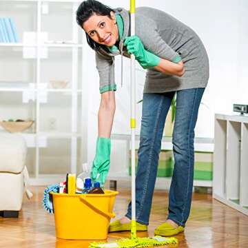 Bamllum Kitchen Gloves - Reusable Dishwashing & Cleaning