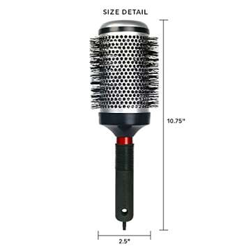 Cricket Thermal Hair Brush #400 2.5” for Blow-Drying, Curling, and Styling – Heat-Retaining Barr...
