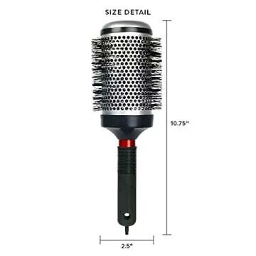 Cricket Thermal Hair Brush #400 2.5” for Blow-Drying, Curling, and Styling – Heat-Retaining Barr...