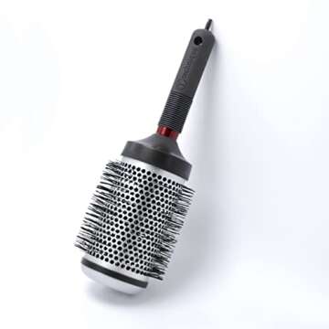 Cricket Thermal Hair Brush #400 2.5” for Blow-Drying, Curling, and Styling – Heat-Retaining Barrel with Anti-Static Tourmaline Bristles, Round Thermal Brush, Ideal for All Hair Types