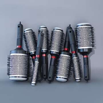 Cricket Thermal Hair Brush #400 2.5” for Blow-Drying, Curling, and Styling – Heat-Retaining Barrel with Anti-Static Tourmaline Bristles, Round Thermal Brush, Ideal for All Hair Types