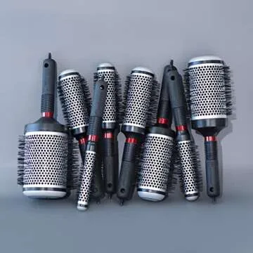 Cricket Thermal Hair Brush #400 2.5” for Blow-Drying, Curling, and Styling – Heat-Retaining Barrel with Anti-Static Tourmaline Bristles, Round Thermal Brush, Ideal for All Hair Types