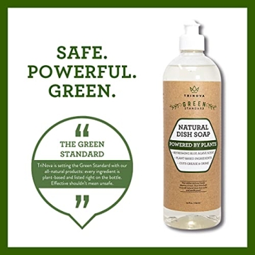 TriNova Natural Dish Soap - Eco-Friendly Cleaning Made Easy