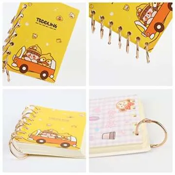 Rose Gold Metal Binder Rings 1-Inch 60pcs for Organizing