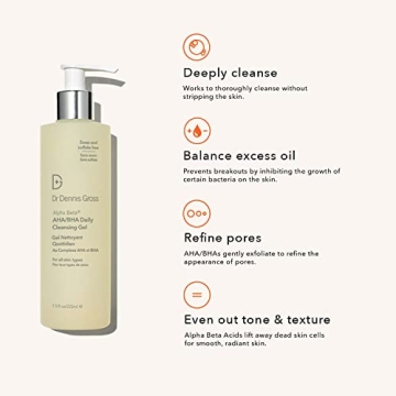 Dr. Dennis Gross Alpha Beta® AHA/BHA Cleansing Gel for Clear Skin (7.5 Fl Oz)