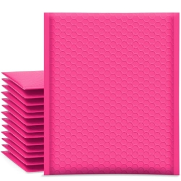 UCGOU Bubble Mailers Hot Pink Self-Seal Waterproof 25 Pack