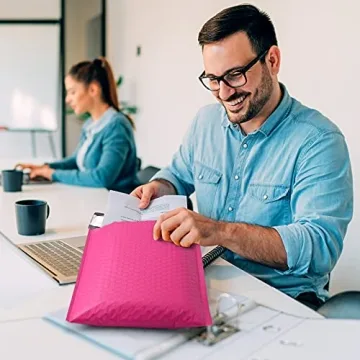 UCGOU Bubble Mailers Hot Pink Self-Seal Waterproof 25 Pack