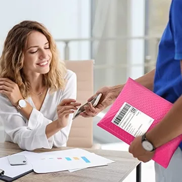 UCGOU Bubble Mailers Hot Pink Self-Seal Waterproof 25 Pack