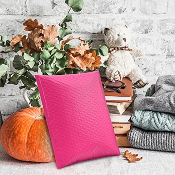 UCGOU Bubble Mailers Hot Pink Self-Seal Waterproof 25 Pack