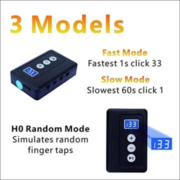 Annrybor Auto Clicker for iPhone iPad：Screen Device Automatic Tapper for Android IOS，Simulated Finger Continuous Clicking, Adjustable Speed Physical Clicker，Suitable for Gameing Reward