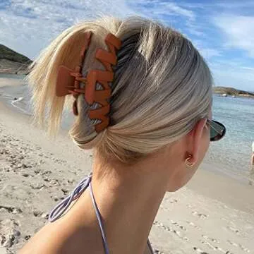 SuPoo Large Matte Claw Hair Clips for Women Stylish Secure Hold