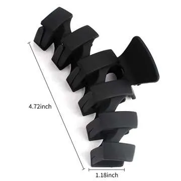 SuPoo Large Matte Claw Hair Clips for Women Stylish Secure Hold