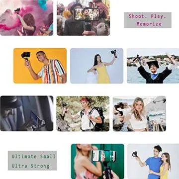 Zhiyun SMOOTH-Q2 3-Axis Handheld Gimbal Stabilizer for Smartphone, iPhone XS/XS MAX/XR/8P/8, Samsung Galaxy S10 S9+ S8+ with Time-lapse Vertigo Shot Object Tracking Panorama, Runtime 17h (with tripod)