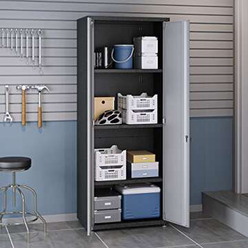 Durable Tall Storage Cabinet for Garage Organization