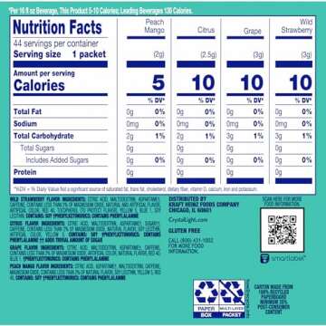 Crystal Light Energizing Variety Pack, 44 ct On-the-Go Packets