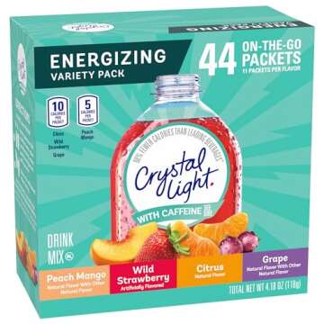 Crystal Light Energizing Variety Pack, 44 ct On-the-Go Packets