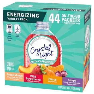 Crystal Light Energizing Variety Pack - 44 Ct Refreshing Options