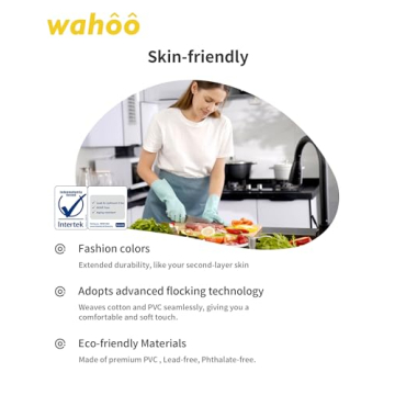LANON Wahoo Skin-Friendly Dishwashing Gloves for All