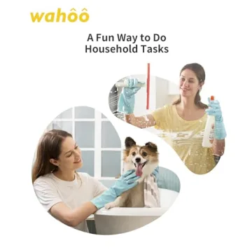 LANON Wahoo Skin-Friendly Dishwashing Gloves for All