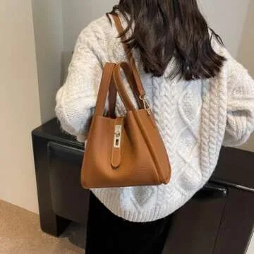 Trendy Vintage Bucket Bag Ideal for Work and Travel