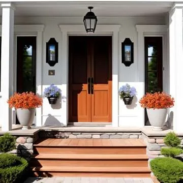 Fall Flowers Artificial for Decoration,Faux Artificial Flowers for Outdoors,Realistic Autumn Fall Leaves Silk Daisy,Thanksgiving Garden Flower Pot Fake Plants,Front Porch,Courtyard,Patio,Lawn (orange)