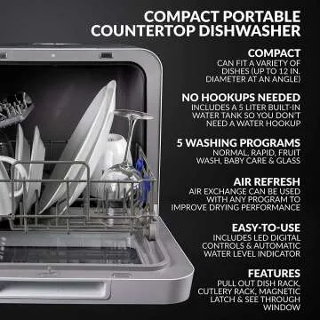 Best Portable Countertop Dishwasher for Small Spaces
